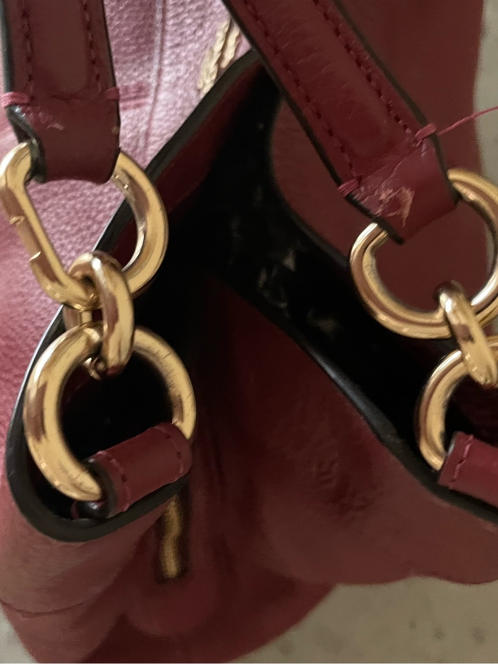 Gorgeous Coach Pebbled Leather Bag Purse In EUC - Picture 7 of 16